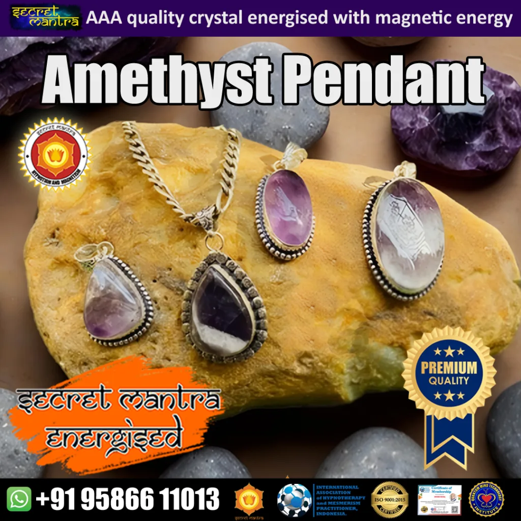 amethyst crystal pendant