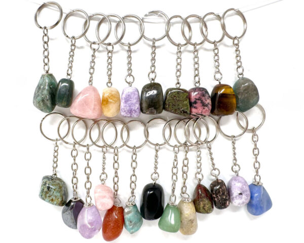 crystal tumble keychain