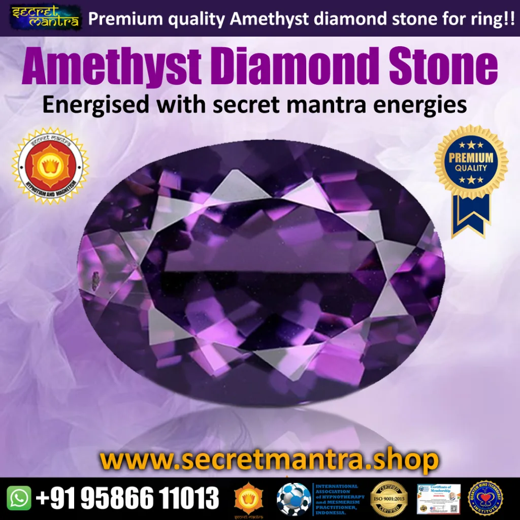 amethyst gemstone diamond cut