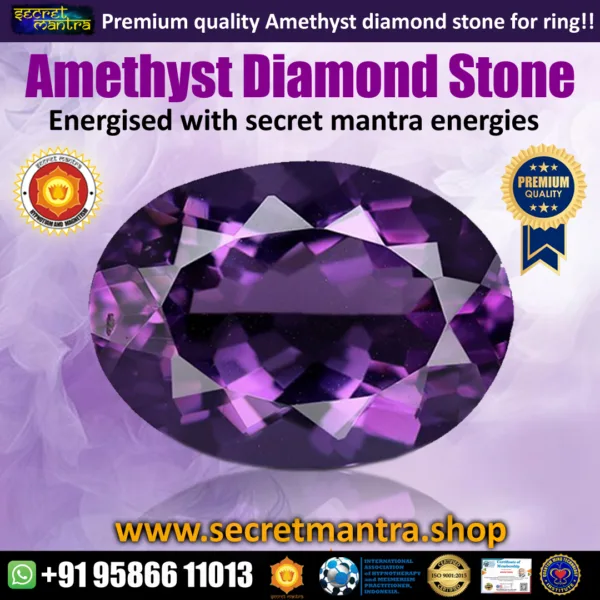 amethyst gemstone diamond cut