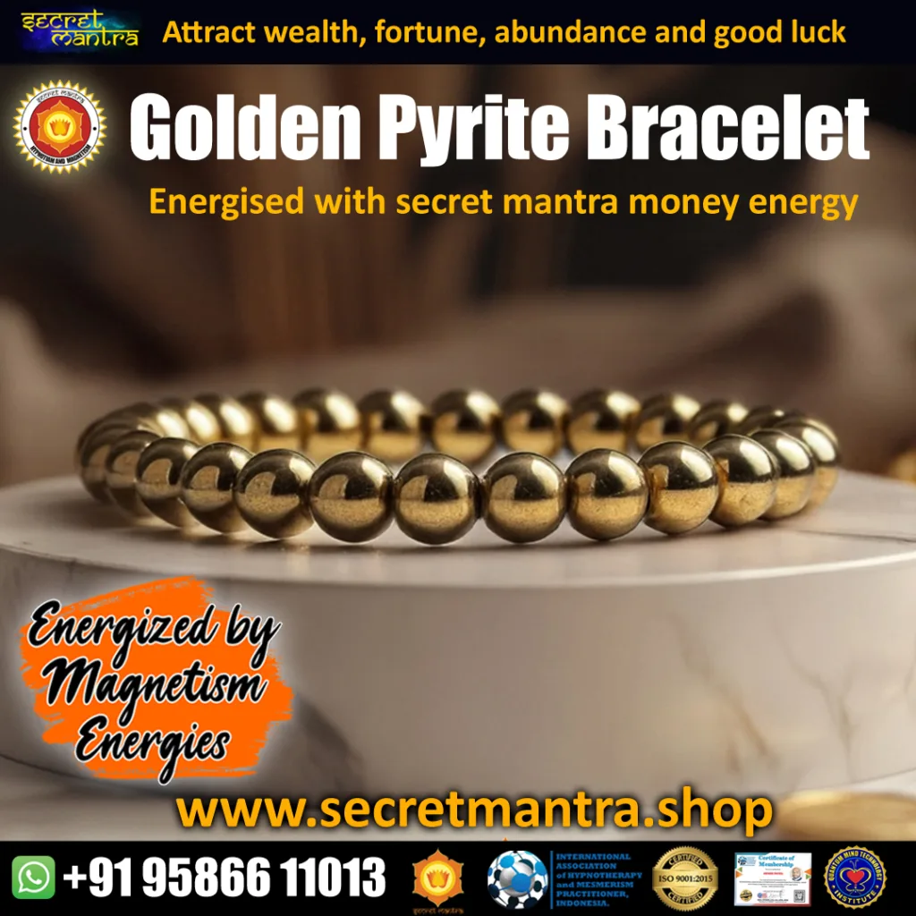 golden pyrite bracelet