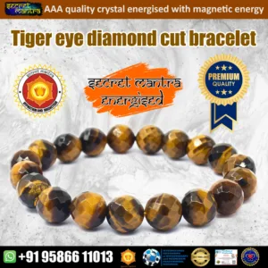 tiger eye diamond cut bracelet