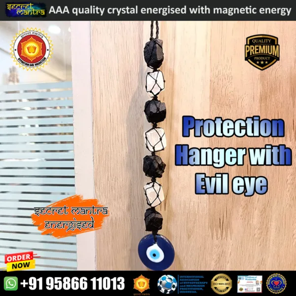 protection hanger with evil eye