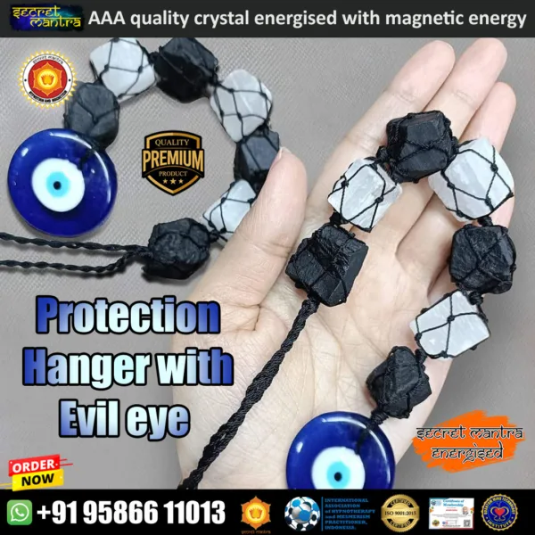 protection hanger with evil eye