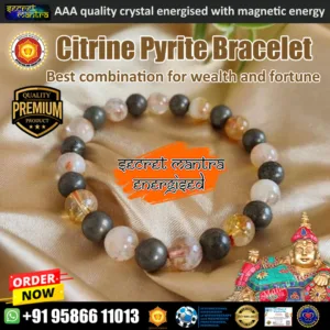 citrine pyrite money magnet bracelet