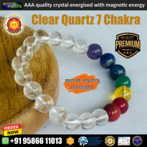 clear quartz seven chakra bracelet