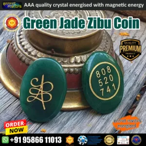 green jade zibu coin money attraction