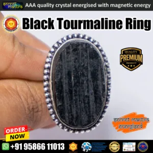 black tourmaline ring
