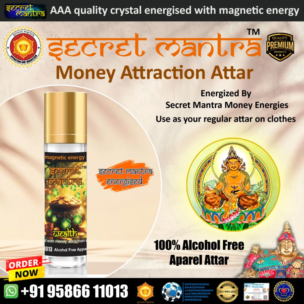 secret mantra energized money attraction attar