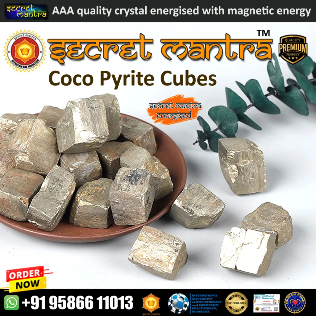 coco pyrite cubes secret mantra crystals
