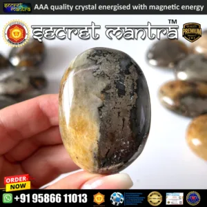 golden healer pyrite palm stone