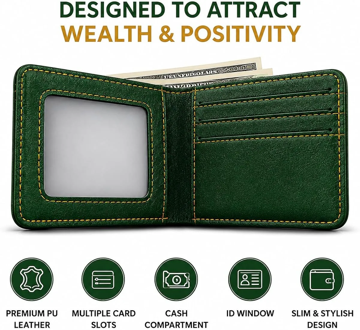 Infinite Luck Zibu Wallet | Premium Men's Wallet | Energised by Secret Mantra Energy - Image 2