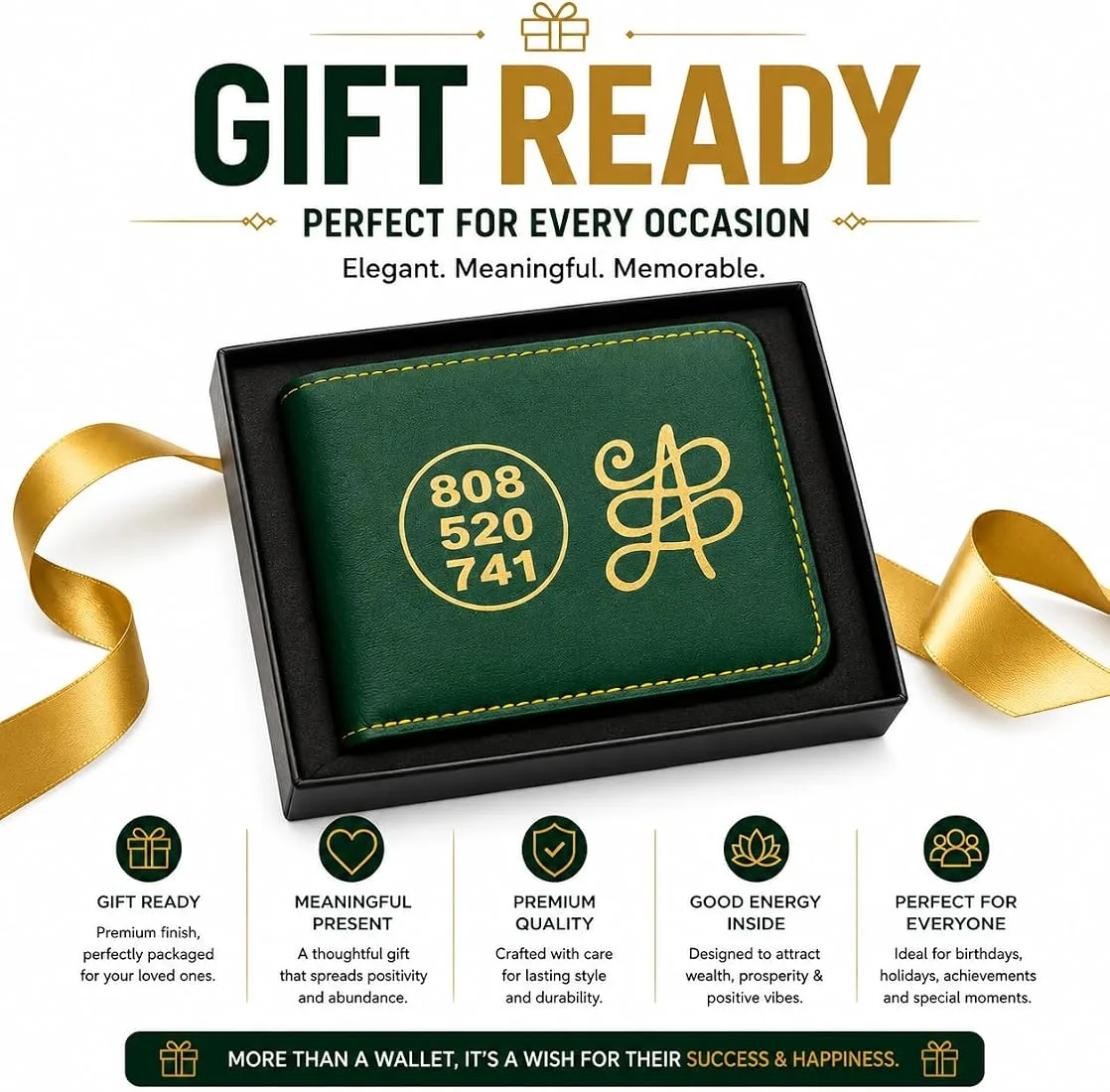 Infinite Luck Zibu Wallet | Premium Men's Wallet | Energised by Secret Mantra Energy - Image 3