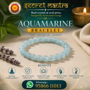 Aquamarine Crystal Bracelet